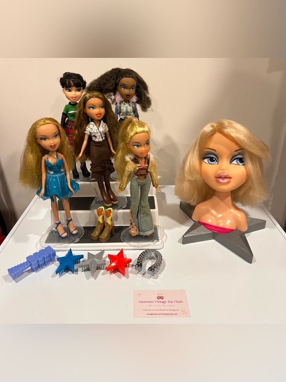 Bratz y2k Bundle: 5 dolls & 1 Style Head